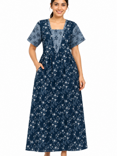 Sivam Nighty Cotton V Neck Model XL- SNVNGXL03