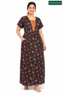 Sivam Nighty Cotton V Neck Model XL- SNVNGXL04