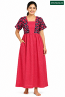 Sivam Nighty Cotton V Neck Model XL- SNVNGXL05