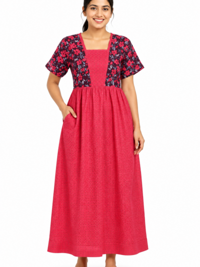 Sivam Nighty Cotton V Neck Model XL- SNVNGXL05