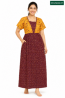 Sivam Nighty Cotton V Neck Model XL- SNVNGXL07