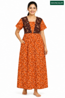 Sivam Nighty Cotton V Neck Model XL- SNVNGXL09