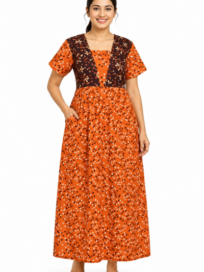 Sivam Nighty Cotton V Neck Model XL- SNVNGXL09