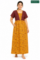 Sivam Nighty Cotton V Neck Model XL- SNVNGXL10