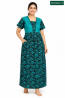 Sivam Nighty Cotton V Neck Model XL- SNVNGXL12