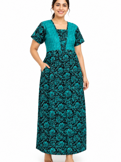 Sivam Nighty Cotton V Neck Model XL- SNVNGXL12