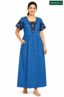Sivam Nighty Cotton V Neck Model XL- SNVNGXL13
