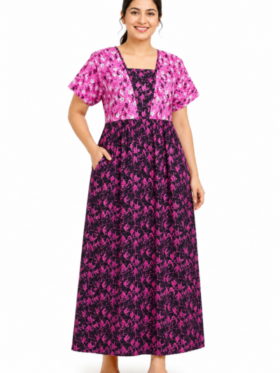 Sivam Nighty Cotton V Neck Model XL- SNVNGXL15