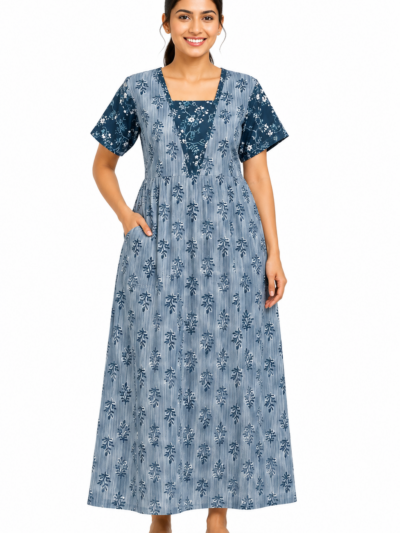 Sivam Nighty Cotton V Neck Model XL- SNVNGXL16