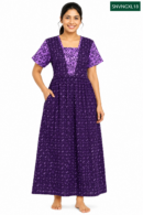 Sivam Nighty Cotton V Neck Model XL- SNVNGXL18
