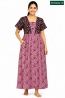 Sivam Nighty Cotton V Neck Model XL- SNVNGXL19