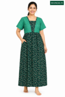 Sivam Nighty Cotton V Neck Model XL- SNVNGXL20