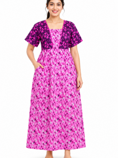 Sivam Nighty Cotton V Neck Model XL- SNVNGXL21