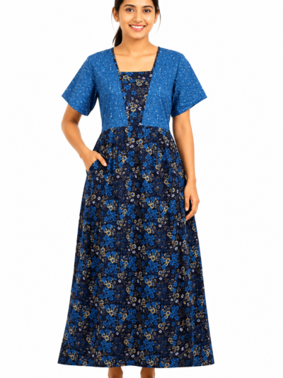Sivam Nighty Cotton V Neck Model XXL- SNVNGXXL04
