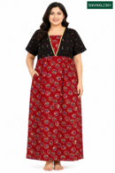 Sivam Nighty Cotton V Neck Model XL- SNVNXL2301
