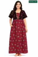 Sivam Nighty Cotton V Neck Model XL- SNVNXL2303