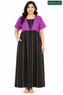 Sivam Nighty Cotton V Neck Model XL- SNVNXL2305
