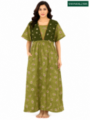 Sivam Nighty Cotton V Neck Model XXL- SNVNXXL2305