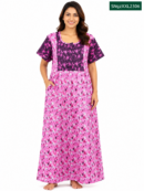 Sivam Nighty Cotton V Neck Model XXL- SNgzXXL2306