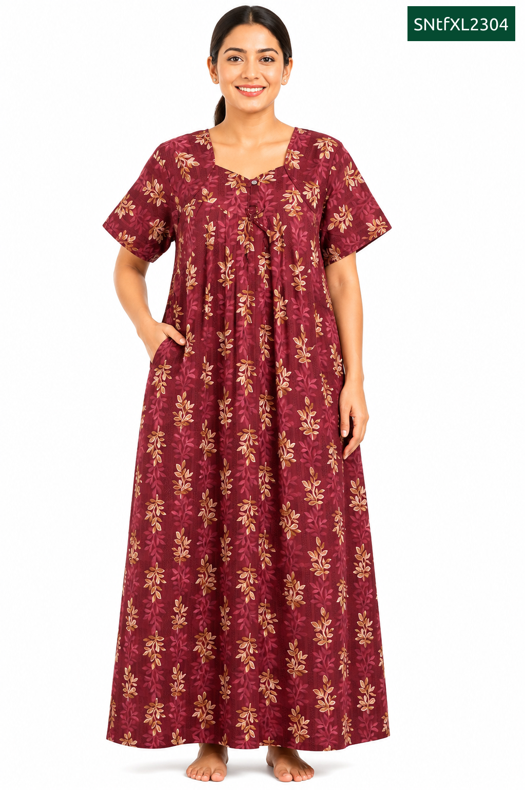 Sivam Nighty Cotton Titanic Frock Model XL- SNtfXL2304