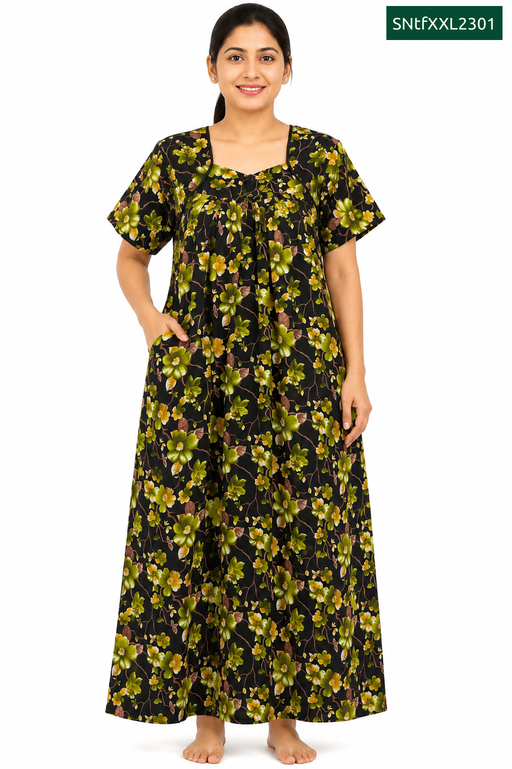 Sivam Nighty Cotton Titanic Frock Model XXL- SNtfXXL2301