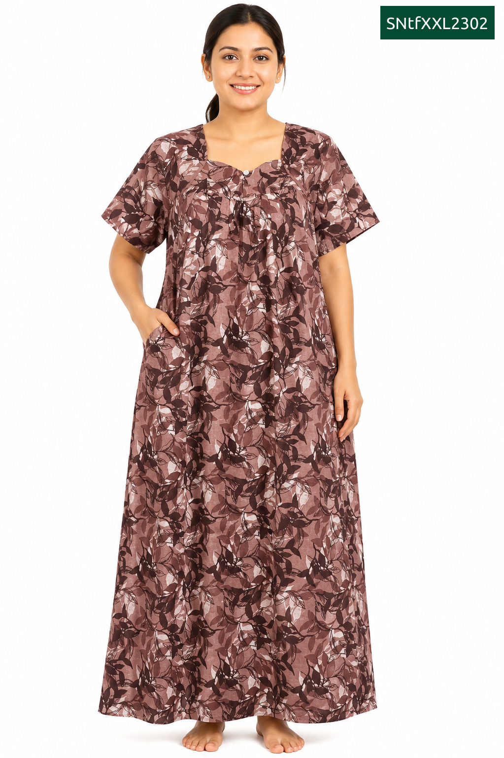 Sivam Nighty Cotton Titanic Frock Model XXL- SNtfXXL2302