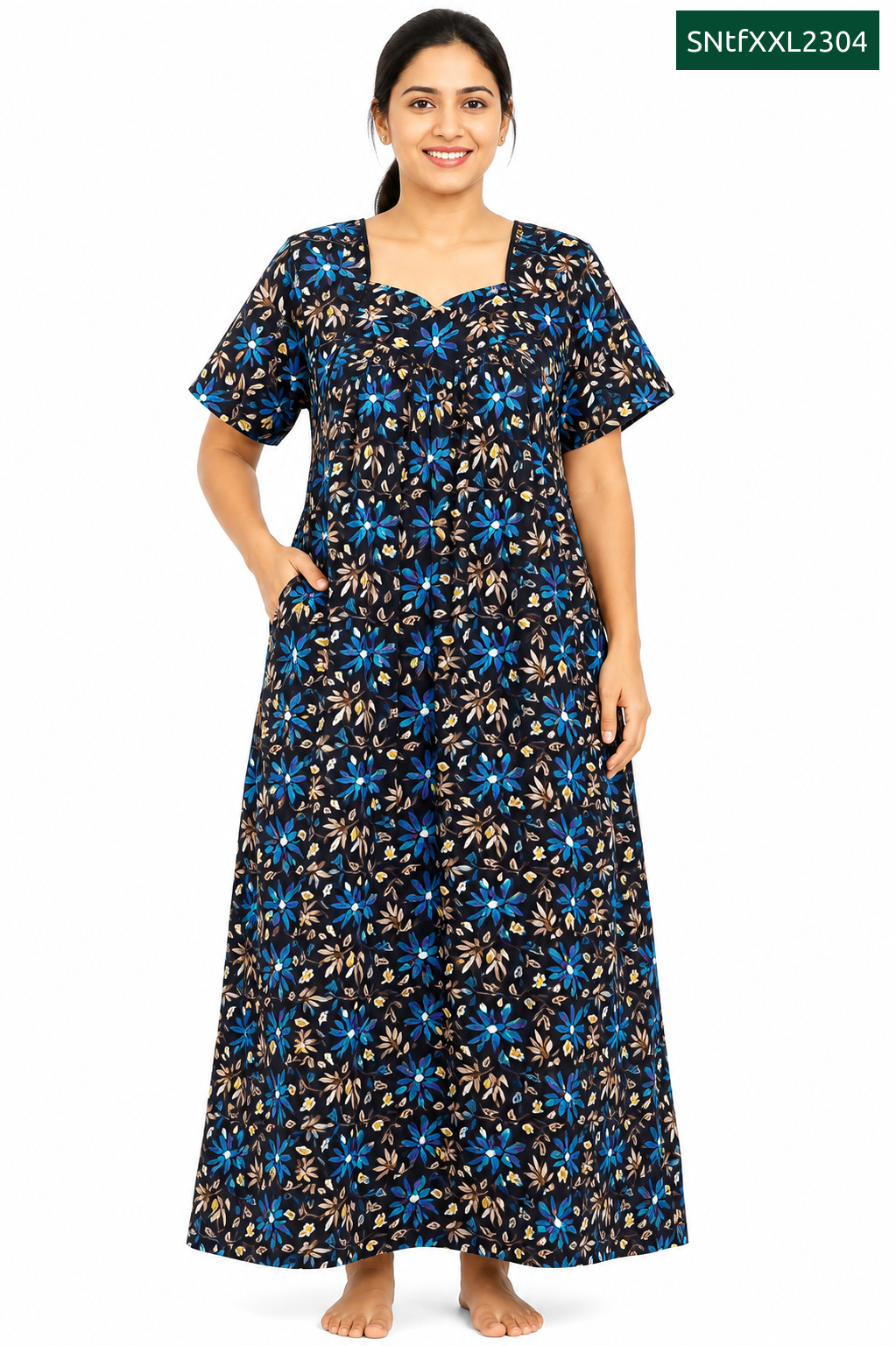 Sivam Nighty Cotton Titanic Frock Model XXL- SNtfXXL2304