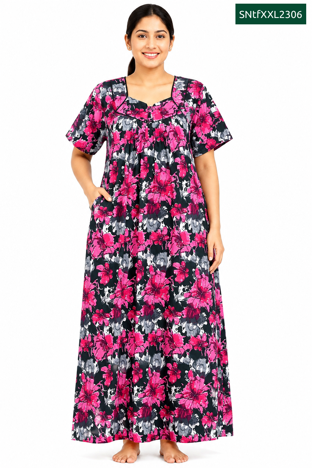 Sivam Nighty Cotton Titanic Frock Model XXL- SNtfXXL2306