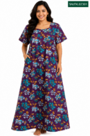 Sivam Nighty Cotton Zip Frock Model XL- SNzfXL02301