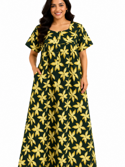 Sivam Nighty Cotton Zip Frock Model XL- SNzfXL02305