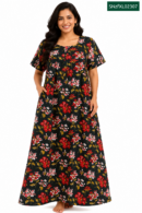 Sivam Nighty Cotton Zip Frock Model XL- SNzfXL02307