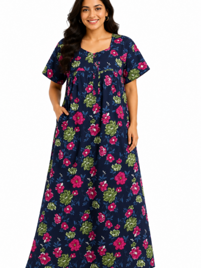 Sivam Nighty Cotton Zip Frock Model XL- SNzfXL02308