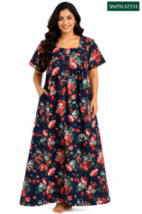 Sivam Nighty Cotton Zip Frock Model XL- SNzfXL02310