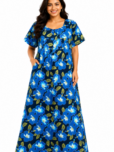 Sivam Nighty Cotton Zip Frock Model XL- SNzfXL02314