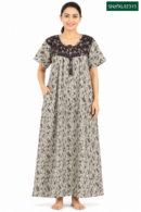 Sivam Nighty Cotton Zip Frock Model XL- SNzfXL02315