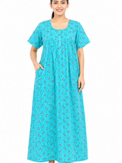 Sivam Nighty Cotton Zip Frock Model XL- SNzfXL02318