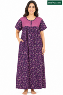Sivam Nighty Cotton Zip Frock Model XL- SNzfXL02319