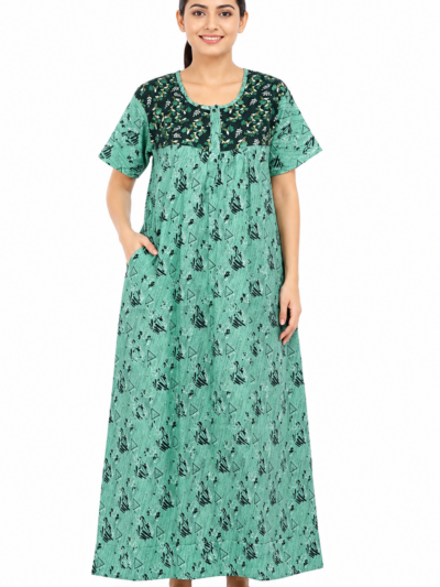 Sivam Nighty Cotton Zip Frock Model XL- SNzfXL02320