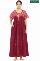 Sivam Nighty Cotton Zip Frock Model XL- SNzfXL02323