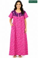 Sivam Nighty Cotton Zip Frock Model XL- SNzfXL02325