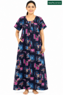 Sivam Nighty Cotton Zip Frock Model XL- SNzfXL02326