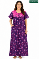 Sivam Nighty Cotton Zip Frock Model XL- SNzfXL02327