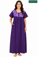 Sivam Nighty Cotton Zip Frock Model XL- SNzfXL02330