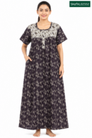 Sivam Nighty Cotton Zip Frock Model XL- SNzfXL02332
