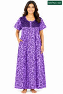 Sivam Nighty Cotton Zip Frock Model XL- SNzfXL02335