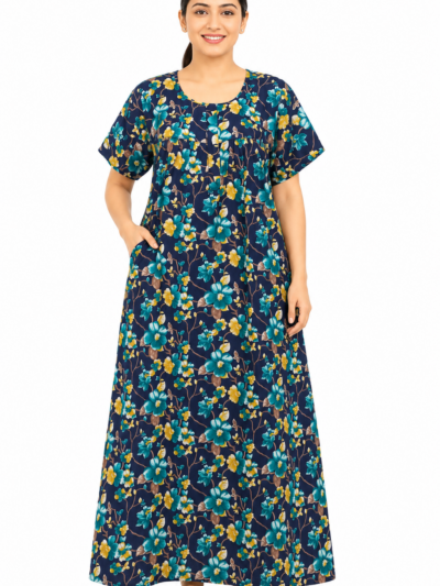Sivam Nighty Cotton Zip Frock Model XL- SNzfXL02336