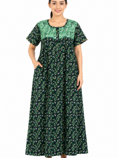 Sivam Nighty Cotton Zip Frock Model XL- SNzfXL02344