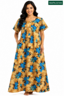 Sivam Nighty Cotton Zip Frock Model XL- SNzfXL02346