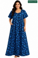 Sivam Nighty Cotton Zip Frock Model XXL- SNzfXXL02304