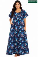 Sivam Nighty Cotton Zip Frock Model XXL- SNzfXXL02312